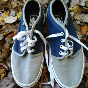 Men's Blue and Gray Vans